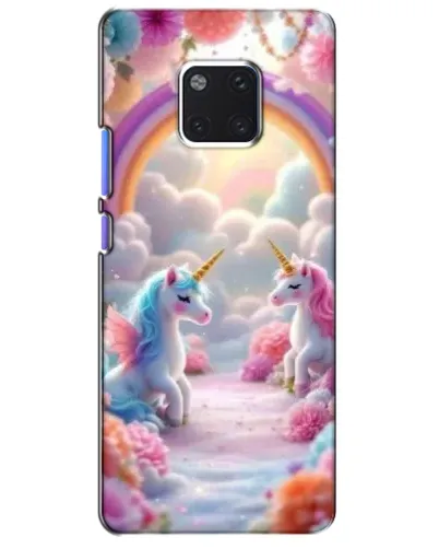 Чехол для Huawei Mate 20 Pro (LYA-L09, LYA-L29) с картинкой «Радуга и единороги» Чехол для Huawei Mate 20 Pro (LYA-L09, LYA-L29) с картинкой «Радуга и единороги»