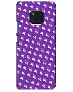 Чехол для Huawei Mate 20 Pro (LYA-L09, LYA-L29) с картинкой «Единороги на фиолетовом»