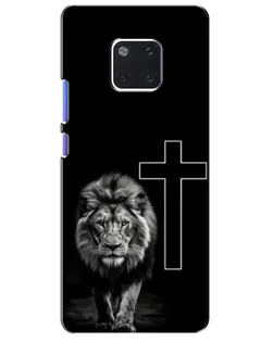 Чехол для Huawei Mate 20 Pro (LYA-L09, LYA-L29) с картинкой «Лев и Крест»