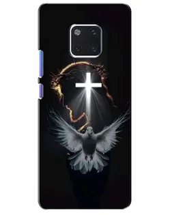 Чехол для Huawei Mate 20 Pro (LYA-L09, LYA-L29) с картинкой «Голубь и Свет»