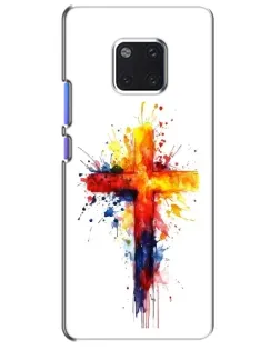 Чехол для Huawei Mate 20 Pro (LYA-L09, LYA-L29) с картинкой «Акварельный крест»