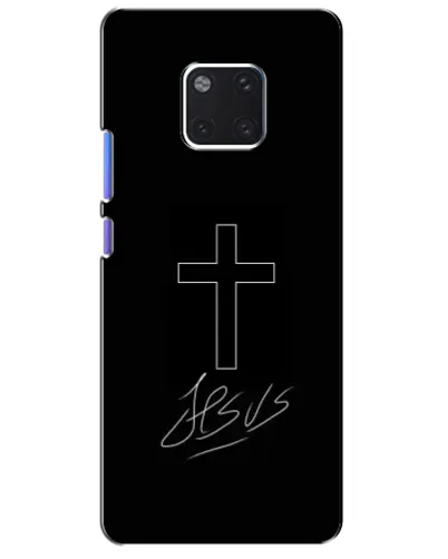 Чехол для Huawei Mate 20 Pro (LYA-L09, LYA-L29) с картинкой «Графический крест Jesus» Чехол для Huawei Mate 20 Pro (LYA-L09, LYA-L29) с картинкой «Графический крест Jesus»