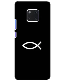 Чехол для Huawei Mate 20 Pro (LYA-L09, LYA-L29) с картинкой «Символ рыбы Jesus»