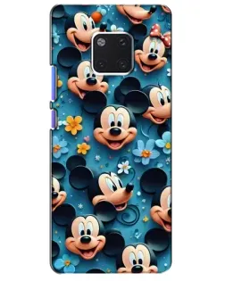 Чехол для Huawei Mate 20 Pro (LYA-L09, LYA-L29) с картинкой «Паттерн Микки и Минни»