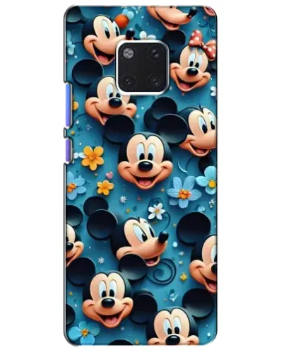 Чехол для Huawei Mate 20 Pro (LYA-L09, LYA-L29) с картинкой «Паттерн Микки и Минни»