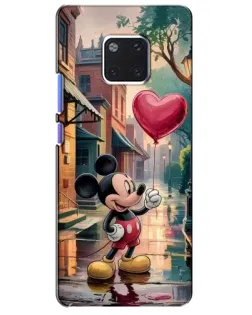 Чехол для Huawei Mate 20 Pro (LYA-L09, LYA-L29) с картинкой «Микки и шарик-сердце»