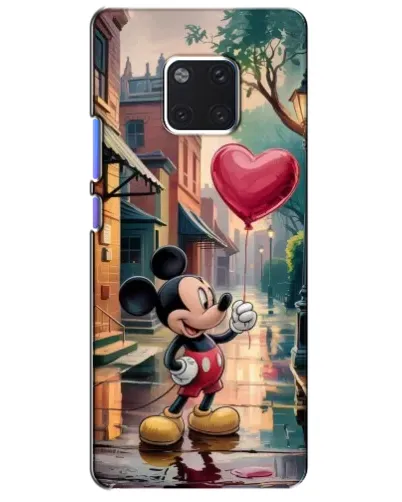 Чехол для Huawei Mate 20 Pro (LYA-L09, LYA-L29) с картинкой «Микки и шарик-сердце»