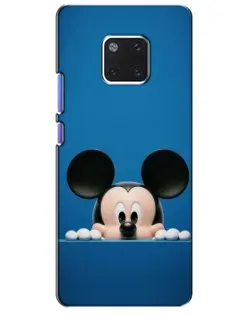 Чехол для Huawei Mate 20 Pro (LYA-L09, LYA-L29) с картинкой «Микки выглядывает»
