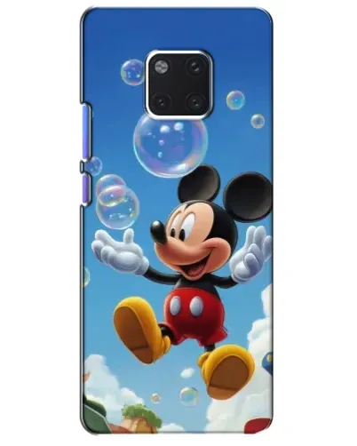 Чехол для Huawei Mate 20 Pro (LYA-L09, LYA-L29) с картинкой «Mickey и мыльные пузыри»