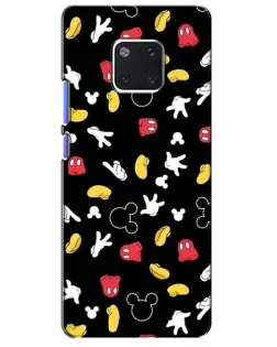 Чехол для Huawei Mate 20 Pro (LYA-L09, LYA-L29) с картинкой «Графический принт лапок»