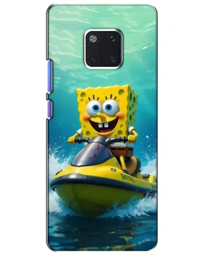 Чехол для Huawei Mate 20 Pro (LYA-L09, LYA-L29) с картинкой «Спанч Боб на гидроцикле» Чехол для Huawei Mate 20 Pro (LYA-L09, LYA-L29) с картинкой «Спанч Боб на гидроцикле»