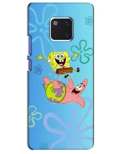 Чехол для Huawei Mate 20 Pro (LYA-L09, LYA-L29) с картинкой «Спанч Боб и Патрик»