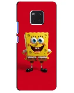 Чехол для Huawei Mate 20 Pro (LYA-L09, LYA-L29) с картинкой «Спанч Боб на красном»