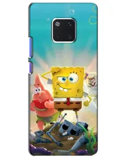 Чехол для Huawei Mate 20 Pro (LYA-L09, LYA-L29) с картинкой «Спанч Боб победитель»