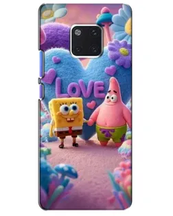 Чехол для Huawei Mate 20 Pro (LYA-L09, LYA-L29) с картинкой «Губка Боб Патрик»