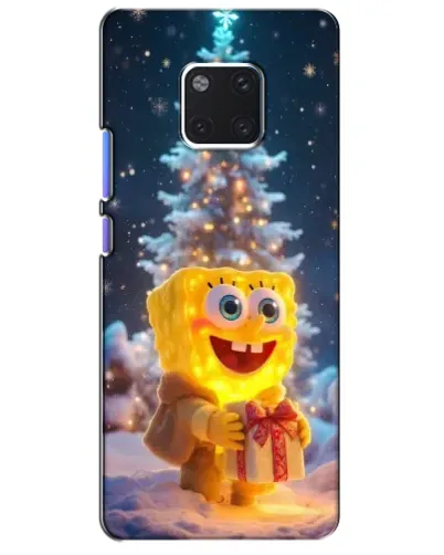 Чехол для Huawei Mate 20 Pro (LYA-L09, LYA-L29) с картинкой «Рождественский Спанч Боб» Чехол для Huawei Mate 20 Pro (LYA-L09, LYA-L29) с картинкой «Рождественский Спанч Боб»