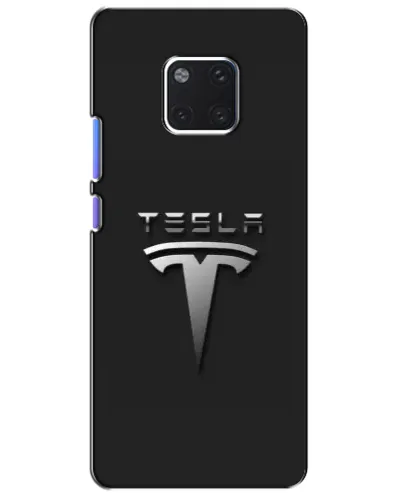 Чехол для Huawei Mate 20 Pro (LYA-L09, LYA-L29) с картинкой «Стальной логотип Tesla» Чехол для Huawei Mate 20 Pro (LYA-L09, LYA-L29) с картинкой «Стальной логотип Tesla»