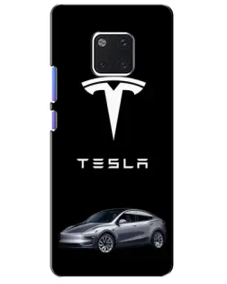 Чехол для Huawei Mate 20 Pro (LYA-L09, LYA-L29) с картинкой «Tesla Model Y»