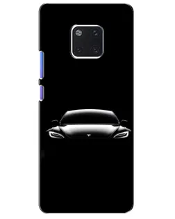 Чехол для Huawei Mate 20 Pro (LYA-L09, LYA-L29) с картинкой «Фары Tesla Night»