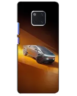 Чехол для Huawei Mate 20 Pro (LYA-L09, LYA-L29) с картинкой «Cybertruck в пустыне»