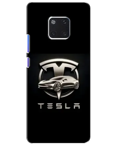 Чехол для Huawei Mate 20 Pro (LYA-L09, LYA-L29) с картинкой «Tesla — серебристое авто» Чехол для Huawei Mate 20 Pro (LYA-L09, LYA-L29) с картинкой «Tesla — серебристое авто»