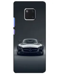 Чехол для Huawei Mate 20 Pro (LYA-L09, LYA-L29) с картинкой «Mercedes на черном»
