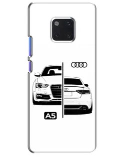 Чехол для Huawei Mate 20 Pro (LYA-L09, LYA-L29) с картинкой «Audi — контрастный дизайн»