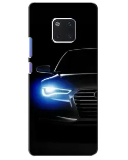 Чехол для Huawei Mate 20 Pro (LYA-L09, LYA-L29) с картинкой «Неоновый взгляд Audi»
