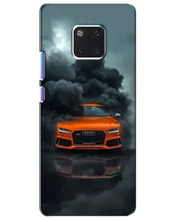 Чехол для Huawei Mate 20 Pro (LYA-L09, LYA-L29) с картинкой «Audi в облаках дыма»