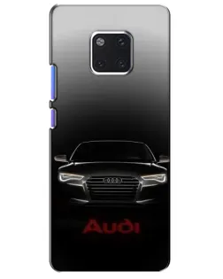 Чехол для Huawei Mate 20 Pro (LYA-L09, LYA-L29) с картинкой «Audi — градиентный контур»