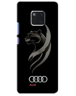 Чехол для Huawei Mate 20 Pro (LYA-L09, LYA-L29) с картинкой «Графика — пантера и Audi»