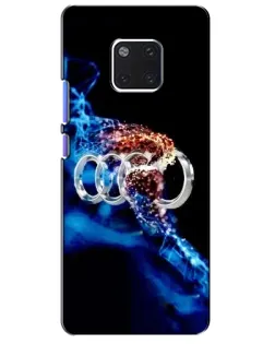 Чехол для Huawei Mate 20 Pro (LYA-L09, LYA-L29) с картинкой «Энергия лого Audi»