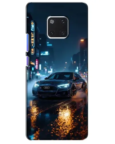 Чехол для Huawei Mate 20 Pro (LYA-L09, LYA-L29) с картинкой «Ночной город и Audi» Чехол для Huawei Mate 20 Pro (LYA-L09, LYA-L29) с картинкой «Ночной город и Audi»