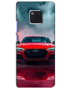 Чехол для Huawei Mate 20 Pro (LYA-L09, LYA-L29) с картинкой «Audi RS — красный стиль»