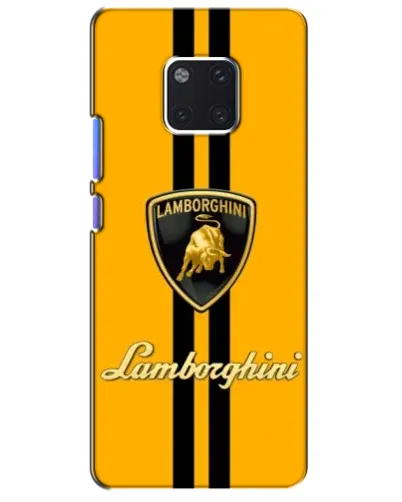 Чехол для Huawei Mate 20 Pro (LYA-L09, LYA-L29) с картинкой «Lamborghini Stripe желтый»