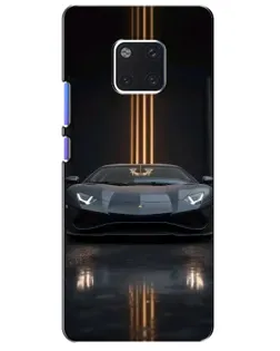Чохол для Huawei Mate 20 Pro (LYA-L09, LYA-L29) з картинкою «Lamborghini золоті лінії»