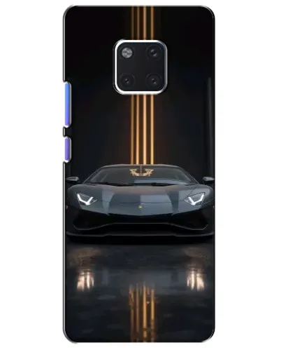 Чехол для Huawei Mate 20 Pro (LYA-L09, LYA-L29) с картинкой «Lamborghini золотые линии»