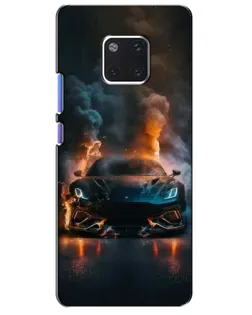 Чехол для Huawei Mate 20 Pro (LYA-L09, LYA-L29) с картинкой «Lamborghini дымная эстетика»