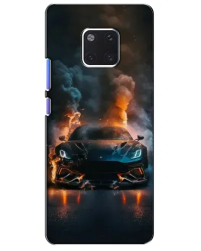 Чехол для Huawei Mate 20 Pro (LYA-L09, LYA-L29) с картинкой «Lamborghini дымная эстетика»