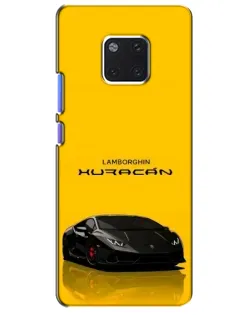 Чехол для Huawei Mate 20 Pro (LYA-L09, LYA-L29) с картинкой «Lamborghini Huracan черный»