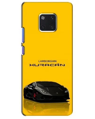 Чехол для Huawei Mate 20 Pro (LYA-L09, LYA-L29) с картинкой «Lamborghini Huracan черный»