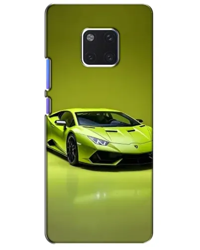 Чехол для Huawei Mate 20 Pro (LYA-L09, LYA-L29) с картинкой «Салатовый Lamborghini Huracan»