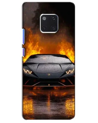 Чехол для Huawei Mate 20 Pro (LYA-L09, LYA-L29) с картинкой «Lamborghini в огне»
