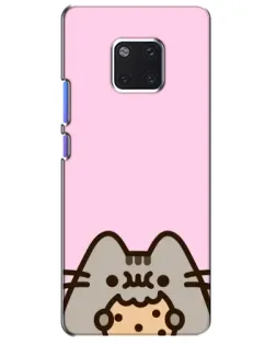 Чохол для Huawei Mate 20 Pro (LYA-L09, LYA-L29) з картинкою «Pusheen та печиво»