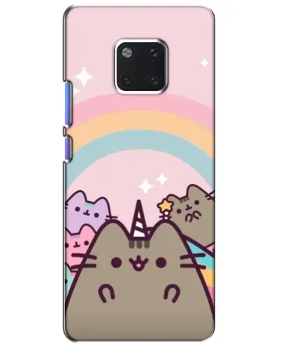 Чехол для Huawei Mate 20 Pro (LYA-L09, LYA-L29) с картинкой «Единорог Pusheen»