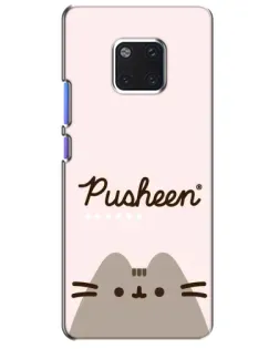 Чехол для Huawei Mate 20 Pro (LYA-L09, LYA-L29) с картинкой «Pusheen логотип»