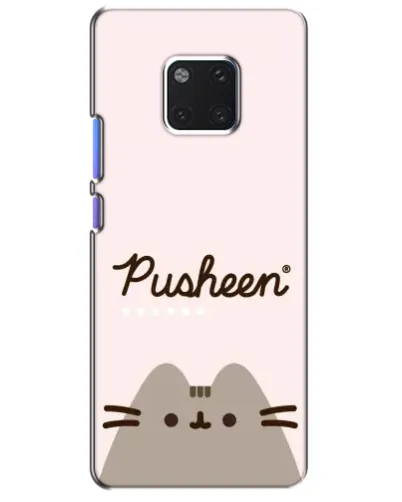 Чехол для Huawei Mate 20 Pro (LYA-L09, LYA-L29) с картинкой «Pusheen логотип»