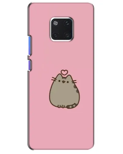Чехол для Huawei Mate 20 Pro (LYA-L09, LYA-L29) с картинкой «Pusheen сердце»