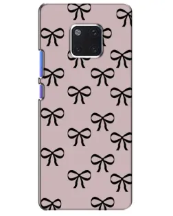 Чехол для Huawei Mate 20 Pro (LYA-L09, LYA-L29) с картинкой «Черные бантики»