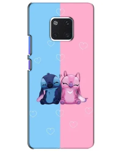 Чехол для Huawei Mate 20 Pro (LYA-L09, LYA-L29) с картинкой «Stitch и Angel Love»